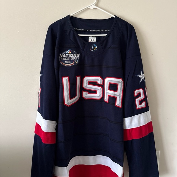 Fanatics Other - Men’s Fanatics Dylan Larkin #21 Team USA 4 Nations Faceoff Jersey Sz 54 RARE